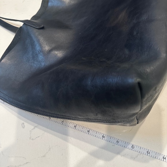 Madewell Black Leather Tote Bag - Picture 6 of 11